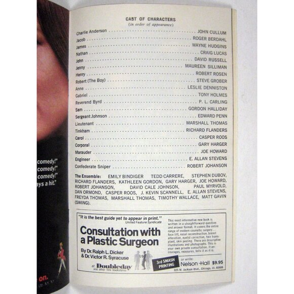 Shenandoah Playbill 1976 Alvin Theatre John Cullum Leslie Denniston Tony Holmes - Picture 5 of 7